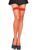 Панчохи у велику сітку Leg Avenue Fence Net Thigh Highs Red, one size