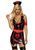 Вініловий костюм медсестри Leg Avenue Vinyl Naughty Nurse XS, сукня, фартух, пов&rsquo;язки
