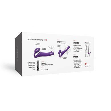 Безременной страпон с вибрацией Strap-On-Me Violet M SO3825 фото