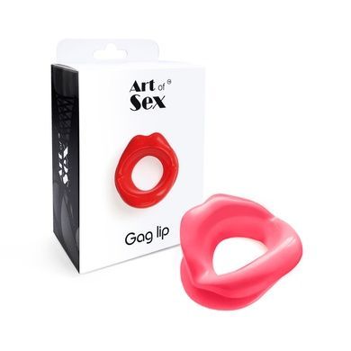 Кляп-розширювач у формі губ Art of Sex Gag lip рожевий SO6702 фото
