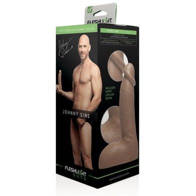 Фалоімітатор Fleshlight Guys: Johnny Sins Dildo за зліпком пеніса лисий з Браззерс SO5515 фото