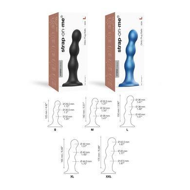 Насадка для страпона Strap-On-Me Balls Black S SO8991 фото