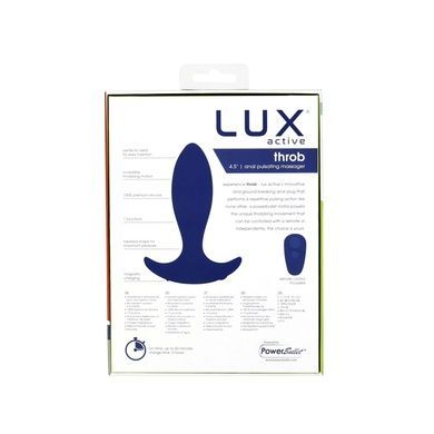 Анальна пробка з пульсацією Lux Active Throb 4.5" SO5571 фото