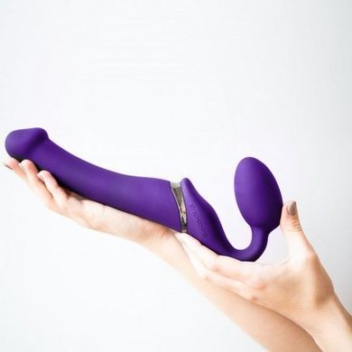 Безременной страпон с вибрацией Strap-On-Me Violet M SO3825 фото