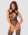 Ажурный бодистокинг комбинезон с отверстиями Obsessive Bodystocking G327 black S/M/L, черный