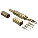 Тиклер LOCKINK 5-head Flirting Tickler - Golden SX0838 фото 1