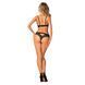 Комплект білизни Obsessive Natilya 2-pcs set XS/S, black, бюстгальтер, трусики