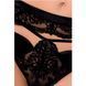 Комплект белья Passion Exclusive TONYA SET XXL/XXXL, black, трусики, лиф, пояс для чулок