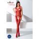 Бодистокинг Passion BS061 red, комбинезон, имитация чулок S/M/L