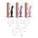 Насадка для страпона Strap-On-Me Curvy Rose Dragee Metallic M SO7820 фото 3