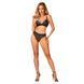 Комплект білизни Obsessive Natilya 2-pcs set XS/S, black, бюстгальтер, трусики