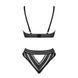 Комплект білизни Obsessive Natilya 2-pcs set XS/S, black, бюстгальтер, трусики