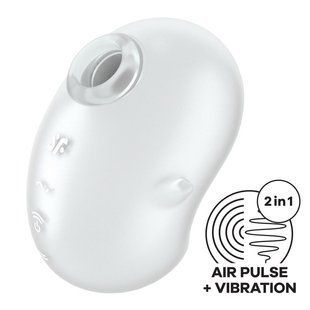 Вакуумний стимулятор Satisfyer Cutie Ghost White SX0573 фото