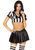 Костюм рефері Leg Avenue Time Out Referee XS, кроп-топ спідниця, свисток