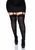 Щільні непрозорі панчохи Leg Avenue Nylon Thigh Highs Black, plus size