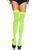 Плотные неоновые чулки Leg Avenue Nylon Thigh Highs Neon Green, one size