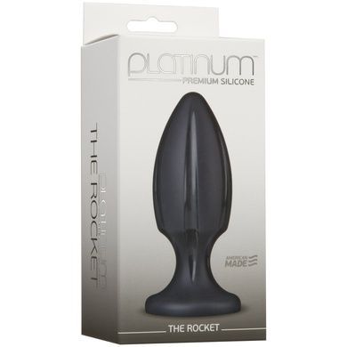 Анальний плаг Doc Johnson Platinum Premium Silicone The Rocket Black SO4916 фото