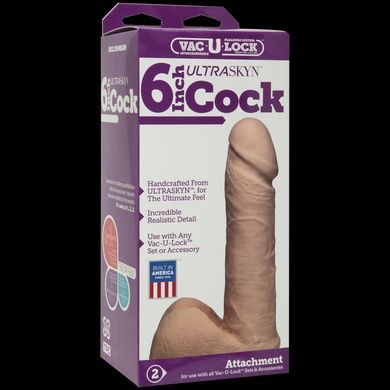 Фалоімітатор Doc Johnson 6 Inch ULTRASKYN Cock White SO1560 фото
