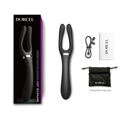 Вибратор-стимулятор Dorcel INFINITE JOY BLACK унисекс SO7382 фото