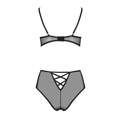Еротичний комплект з малюнком Passion LOVELIA BIKINI L/XL, black