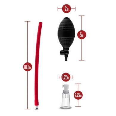 Вакуумна помпа для клітора Temptasia by Blush Beginner's Clitoral Pumping System Black SO8839 фото