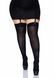 Щільні непрозорі панчохи Leg Avenue Nylon Thigh Highs Black, plus size