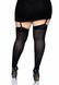 Щільні непрозорі панчохи Leg Avenue Nylon Thigh Highs Black, plus size