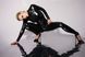 Комбинезон Noir Handmade F319 Caged wetlook catsuit with zippers and ring - XL