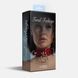 Ошейник для фиксации Feral Feelings D-Rings Red Trasparent SO9284 фото 2