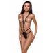 Открытое боди из стреп Passion Exclusive MEGGY L/XL, black