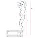 Бодистокинг Passion BS002 white, имитация чулок и пояса S/M/L
