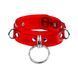 Ошейник для фиксации Feral Feelings D-Rings Red Trasparent SO9284 фото 1