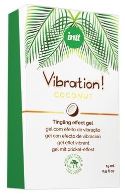 Рідкий вібратор Intt Vibration Coconut Vegan 15 мл SO5972 фото