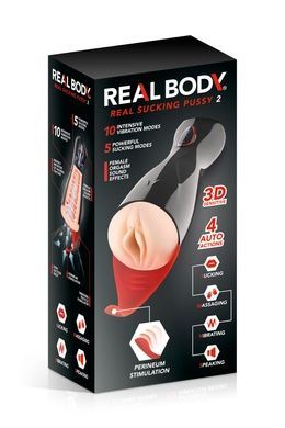 Вібромастурбатор Real Body - Real Sucking Pussy 2 SO8692 фото