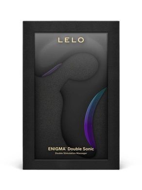 Кліторально-вагінальний звуковий стимулятор LELO Enigma Double Sonic Black SX2554 фото