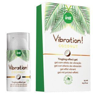 Рідкий вібратор Intt Vibration Coconut Vegan 15 мл SO5972 фото