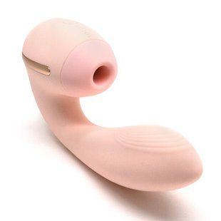 Вакуумний вібратор KISTOY Tina Mini Light Pink SO6541 фото