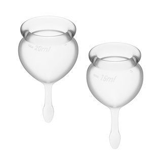 Набір менструальних чаш Satisfyer Feel Good Transparent SO6289 фото