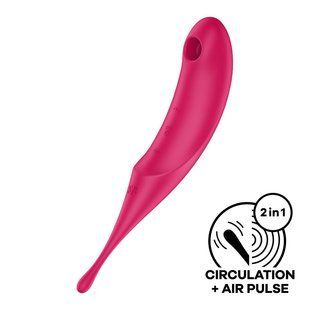 Вакуумний стимулятор Satisfyer Twirling Pro Red SO7802 фото