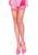 Панчохи у велику сітку Leg Avenue Fence Net Thigh Highs Neon Pink, one size