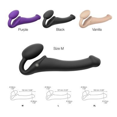 Безременной страпон с вибрацией Strap-On-Me Violet L SO3826 фото
