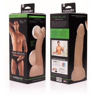 Фалоімітатор Fleshlight Guys: Ryan Driller Dildo за зліпком пеніса SO5516 фото