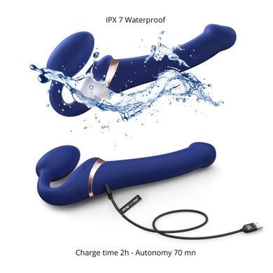 Безременной вибрострапон Strap-On-Me MULTI ORGASM Blue L SO6823 фото