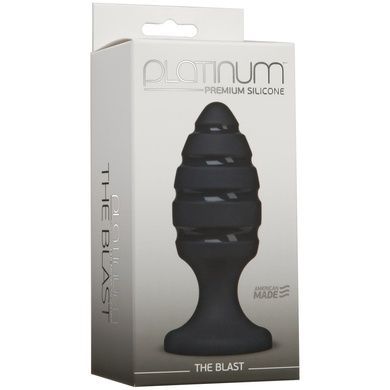 Анальний плаг Doc Johnson Platinum Premium Silicone The Blast Black SO4922 фото