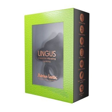Эрекционное виброкольцо Adrien Lastic Lingus Black AD30649 фото