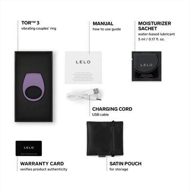 Эрекционное кольцо с вибрацией LELO Tor 3 Violet Dusk SX0702 фото