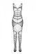 Телесный ажурный бодистокинг со сложным вертикальным плетением Casmir CA004 One size