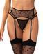 Чулки-стокинги Obsessive Isinne garter stockings S/M/L, Черный
