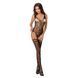 Бодістокінг Passion BS051 black, комбінезон, імітація панчох і боді S/M/L