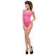 Бодістокінг Passion BS035 pink S,M,L, імітація топа і трусиків